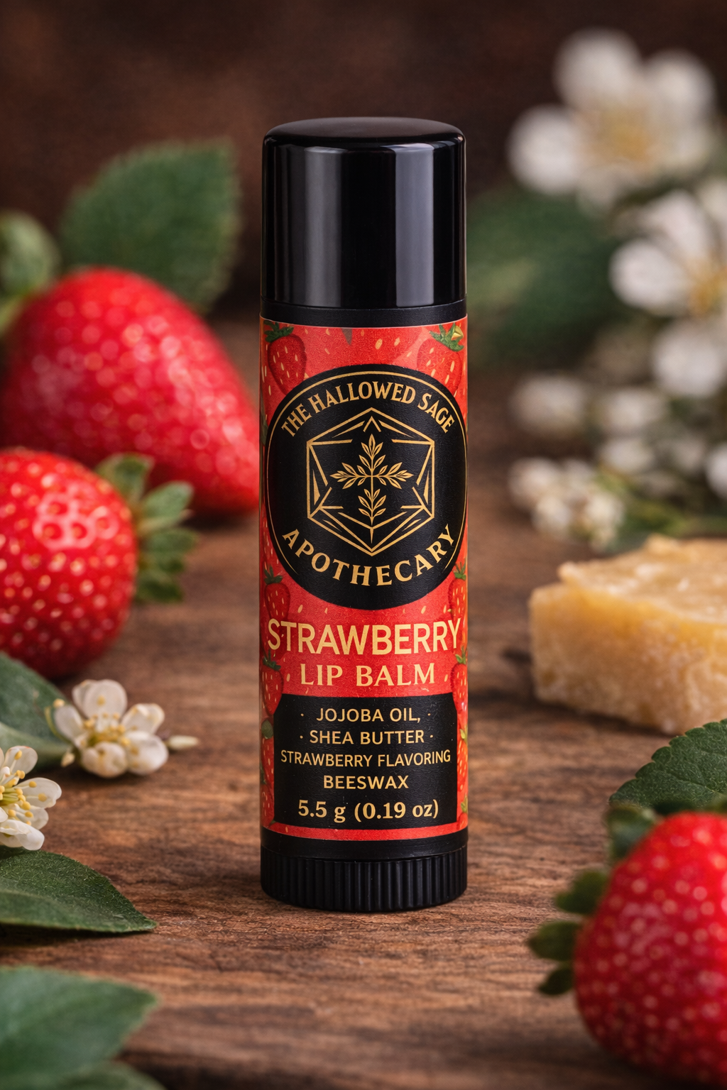 🍓 Strawberry Lip Balm – 5.5 g